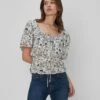 7 For All Mankind Peasant Top In Green Toile -Sleek Fit Style 7N539D50 TOI 01
