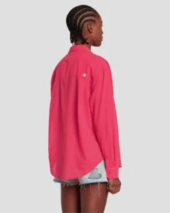 7 For All Mankind Classic Button Up Shirt In Geranium 11 7 For All Mankind Classic Button Up Shirt In Geranium -Sleek Fit Style 7N567C51 GER 0946 B