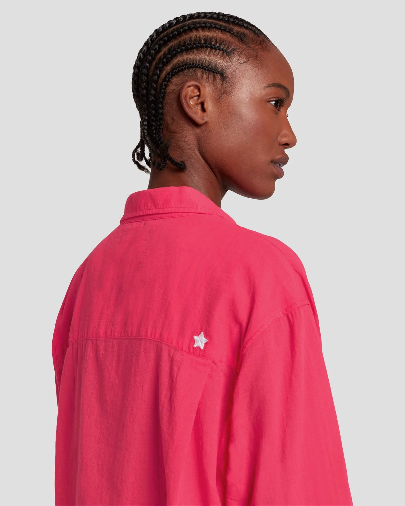 7 For All Mankind Classic Button Up Shirt In Geranium 5 7 For All Mankind Classic Button Up Shirt In Geranium - Image 3