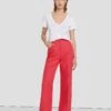 7 For All Mankind Modern Dojo Linen Trouser In Geranium -Sleek Fit Style 7N818F31 GER 1