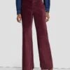 7 For All Mankind Modern Dojo Velvet Trouser In Winetasting