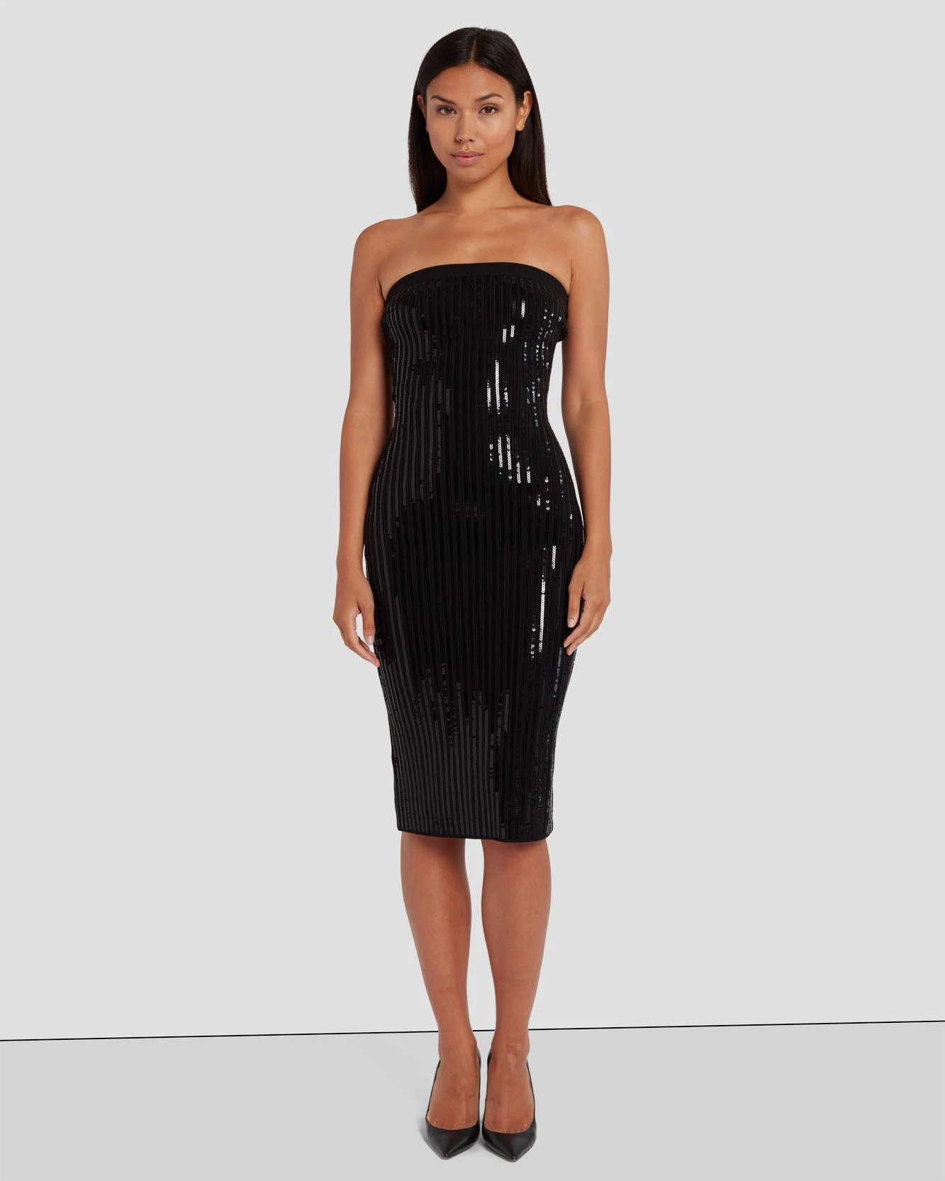 7 For All Mankind Sequin Bodycon Dress In Black 3 7 For All Mankind Sequin Bodycon Dress In Black