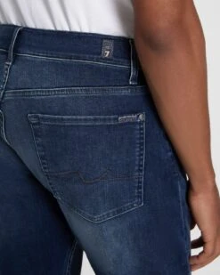 7 For All Mankind Slimmy Squiggle In Dark Lago -Sleek Fit Style 7T001B10 DKL 3