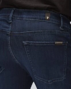 7 For All Mankind Luxe Performance Plus Slimmy In Deep Blue -Sleek Fit Style 7T002A23 DBU 03