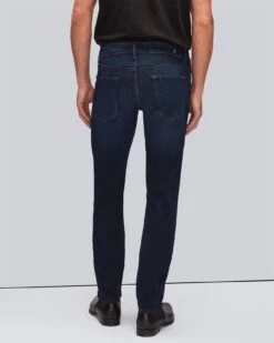 7 For All Mankind Luxe Performance Plus Slimmy In Deep Blue -Sleek Fit Style 7T002A23 DBU 04