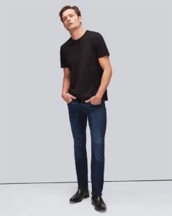 7 For All Mankind Luxe Performance Plus Slimmy In Deep Blue -Sleek Fit Style 7T002A23 DBU 05
