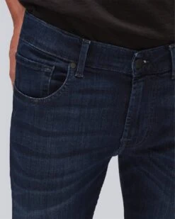 7 For All Mankind Luxe Performance Plus Slimmy In Deep Blue -Sleek Fit Style 7T002A23 DBU 06