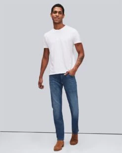 7 For All Mankind Luxe Performance Plus Slimmy In Mid Blue