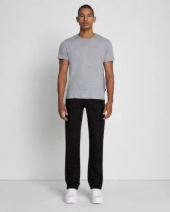 7 For All Mankind Luxe Performance Plus Slimmy In Black -Sleek Fit Style 7T002V60 BLK 1
