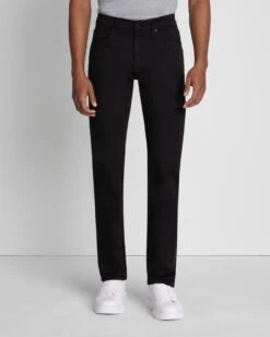 7 For All Mankind Luxe Performance Plus Slimmy In Black -Sleek Fit Style 7T002V60 BLK 2