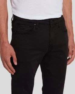 7 For All Mankind Luxe Performance Plus Slimmy In Black -Sleek Fit Style 7T002V60 BLK 3 46ee7315 dcc8 435d 977a 12152a8a5a89
