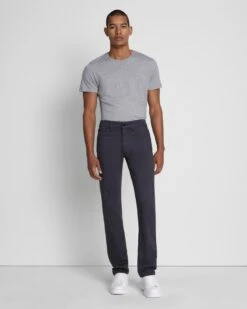 7 For All Mankind Luxe Performance Plus Slimmy In Gunmetal 18 7 For All Mankind Luxe Performance Plus Slimmy In Gunmetal -Sleek Fit Style 7T002V60 EGM 1