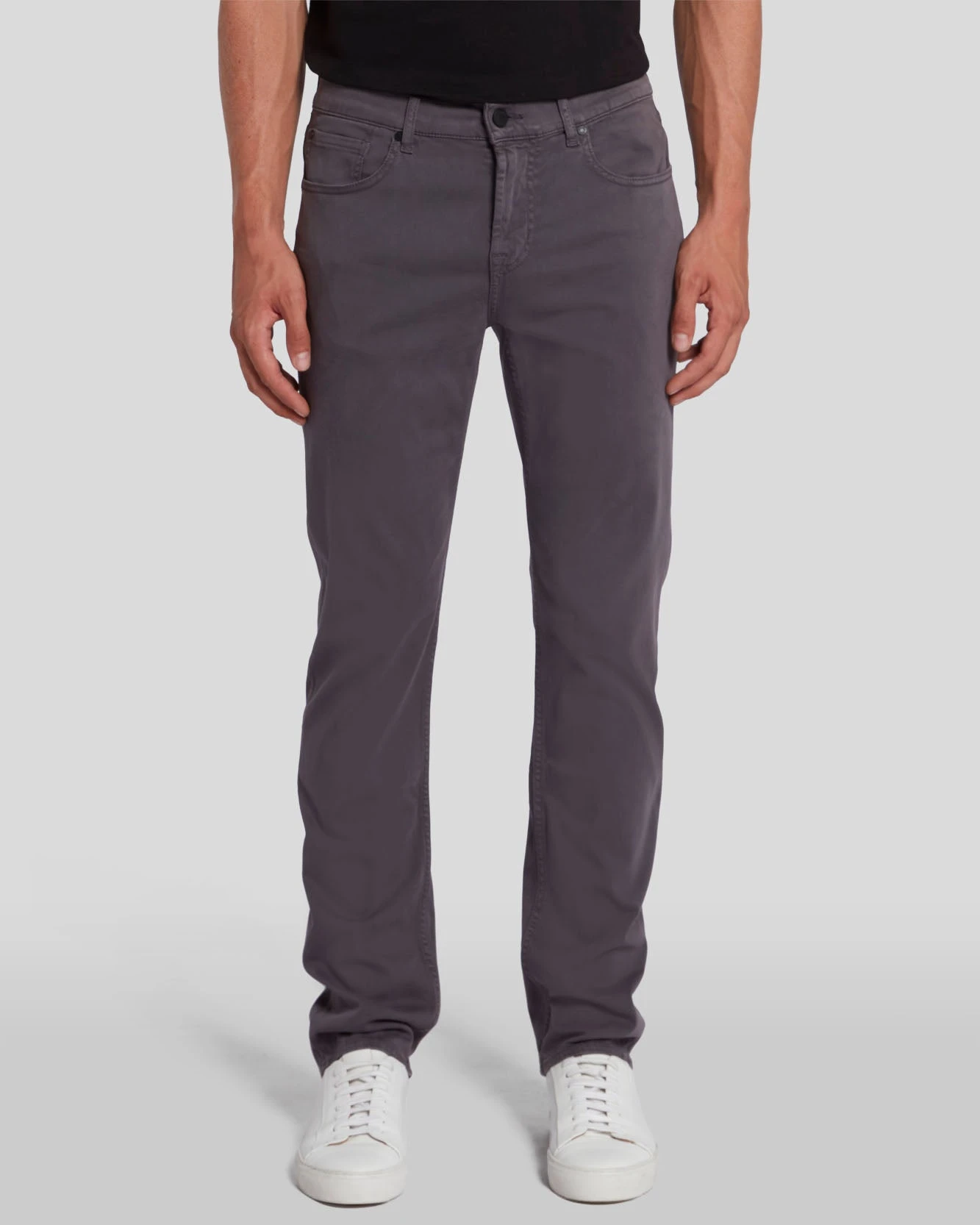 7 For All Mankind Luxe Performance Plus Slimmy In Gunmetal 4 7 For All Mankind Luxe Performance Plus Slimmy In Gunmetal - Image 2