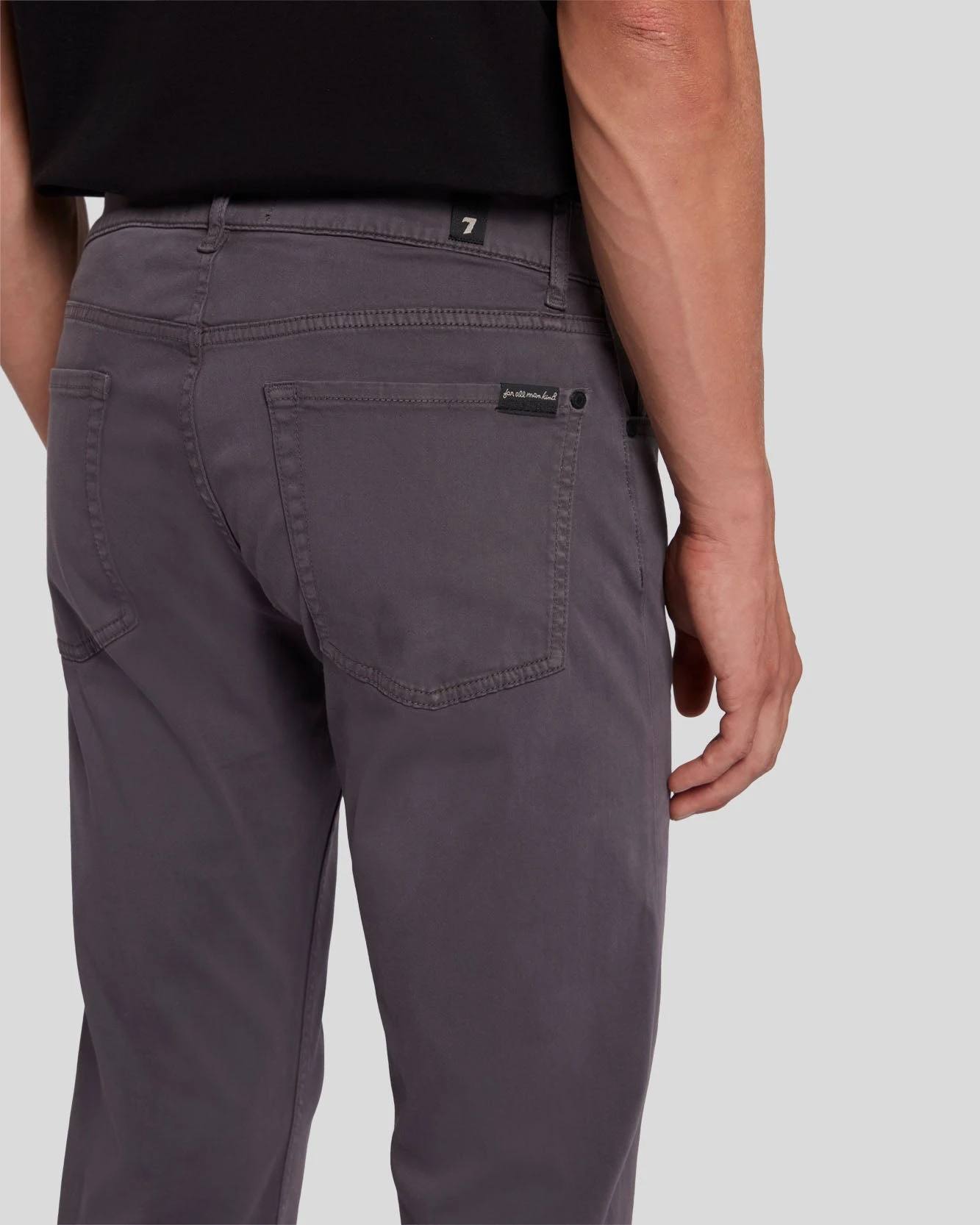 7 For All Mankind Luxe Performance Plus Slimmy In Gunmetal 7 7 For All Mankind Luxe Performance Plus Slimmy In Gunmetal - Image 5