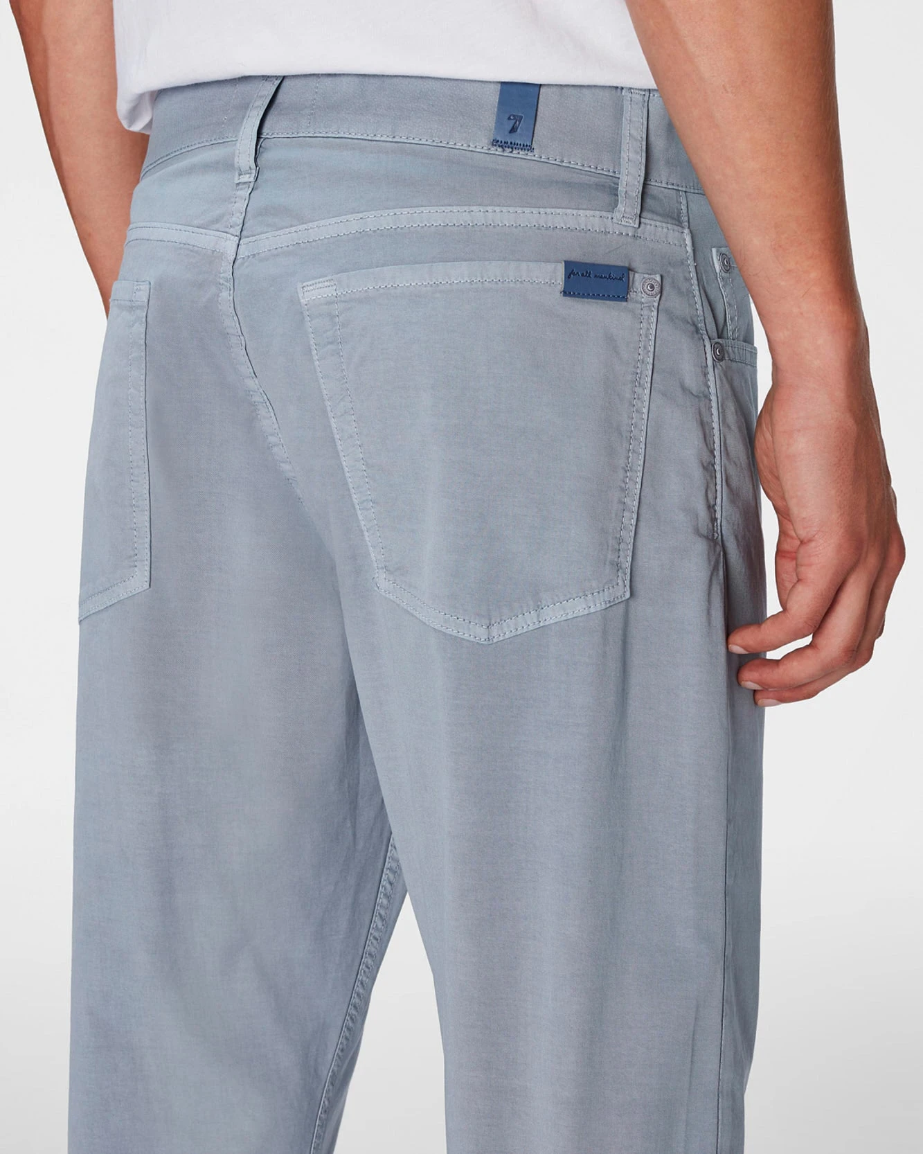 7 For All Mankind Airweft Twill Adrien 5 Pocket In Cold Gin 5 7 For All Mankind Airweft Twill Adrien 5 Pocket In Cold Gin - Image 3