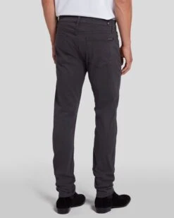 7 For All Mankind Luxe Performance Plus Paxtyn In Gunmetal -Sleek Fit Style 7T010V60 EGM 4