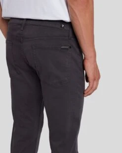 7 For All Mankind Luxe Performance Plus Paxtyn In Gunmetal -Sleek Fit Style 7T010V60 EGM 5