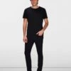 7 For All Mankind Tech Series Slimmy Tapered In Black 2 7 For All Mankind Tech Series Slimmy Tapered In Black -Sleek Fit Style 7T042C67 XBL 1