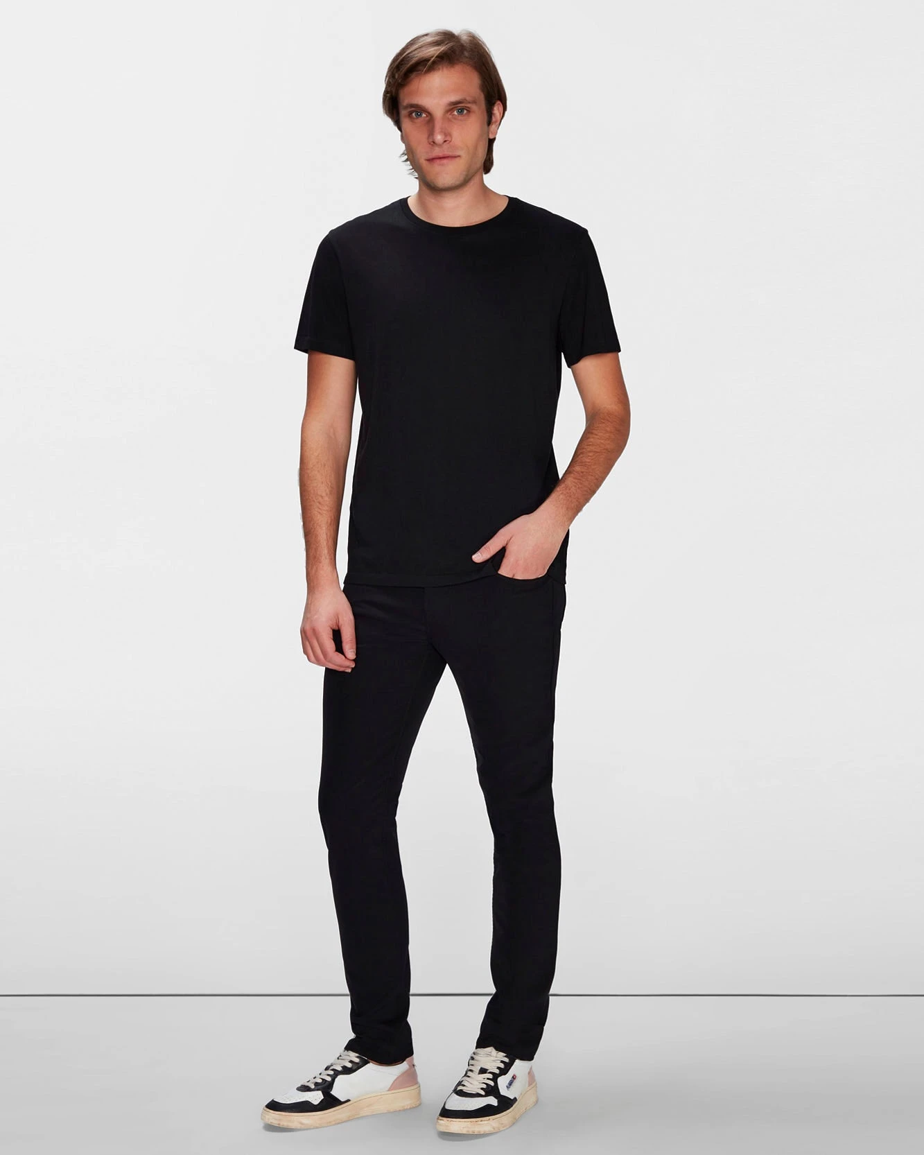 7 For All Mankind Tech Series Slimmy Tapered In Black 3 7 For All Mankind Tech Series Slimmy Tapered In Black