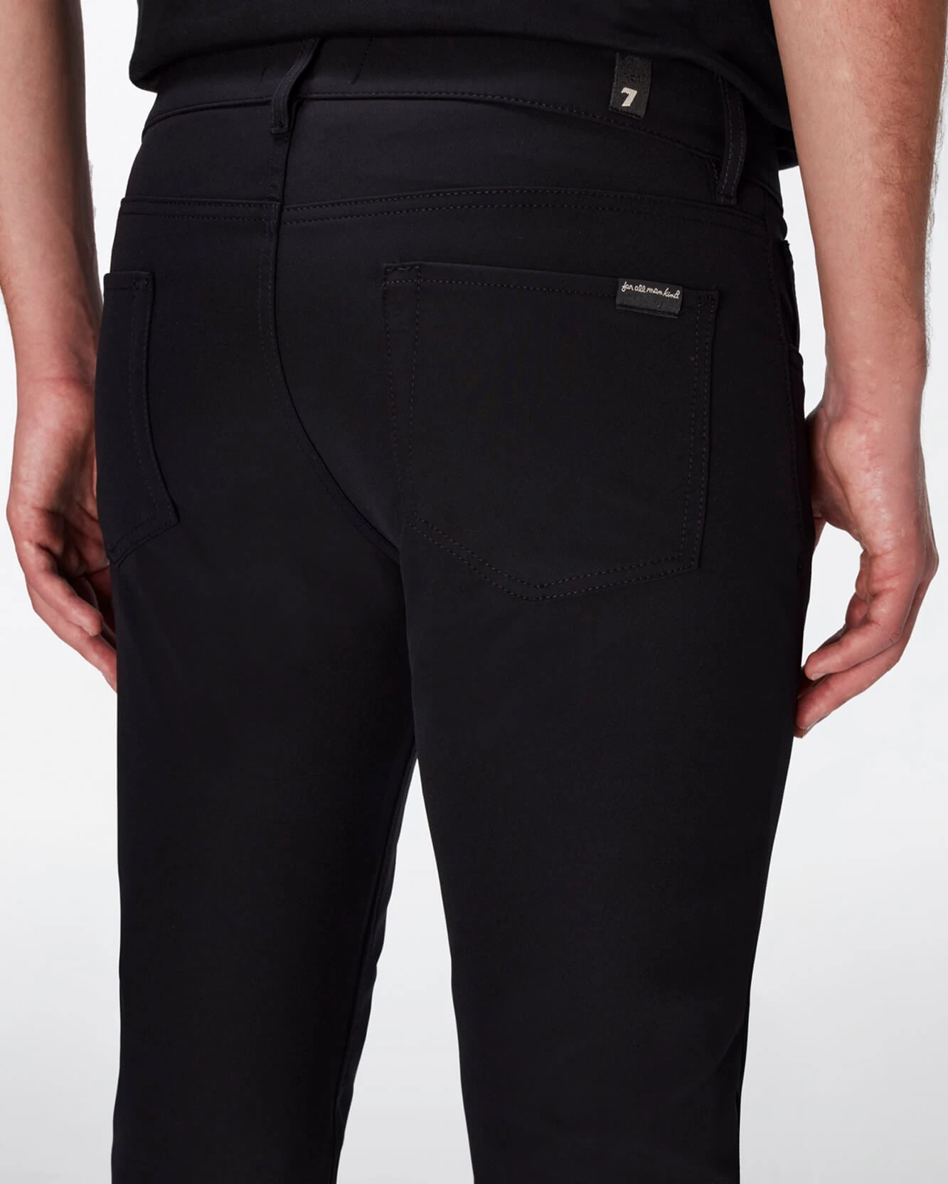 7 For All Mankind Tech Series Slimmy Tapered In Black 5 7 For All Mankind Tech Series Slimmy Tapered In Black - Image 3