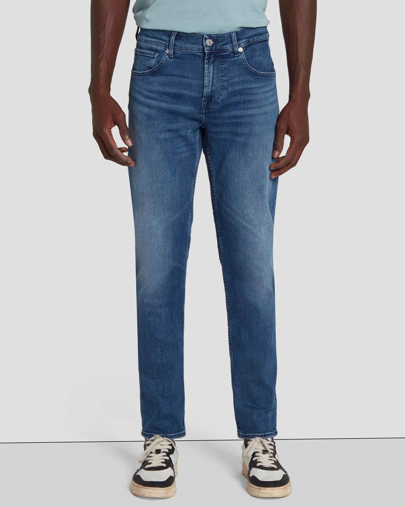 7 For All Mankind EarthKind Stretch Tek Slimmy Tapered In Maze 4 7 For All Mankind EarthKind Stretch Tek Slimmy Tapered In Maze - Image 2