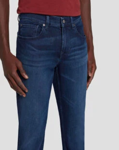7 For All Mankind EarthKind Stretch Tek Slimmy Tapered In Rebus -Sleek Fit Style 7T042C89 RBS 5
