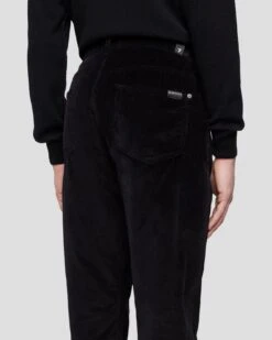 7 For All Mankind Corduroy Slimmy Tapered In Black -Sleek Fit Style 7T042C95 BLK 6