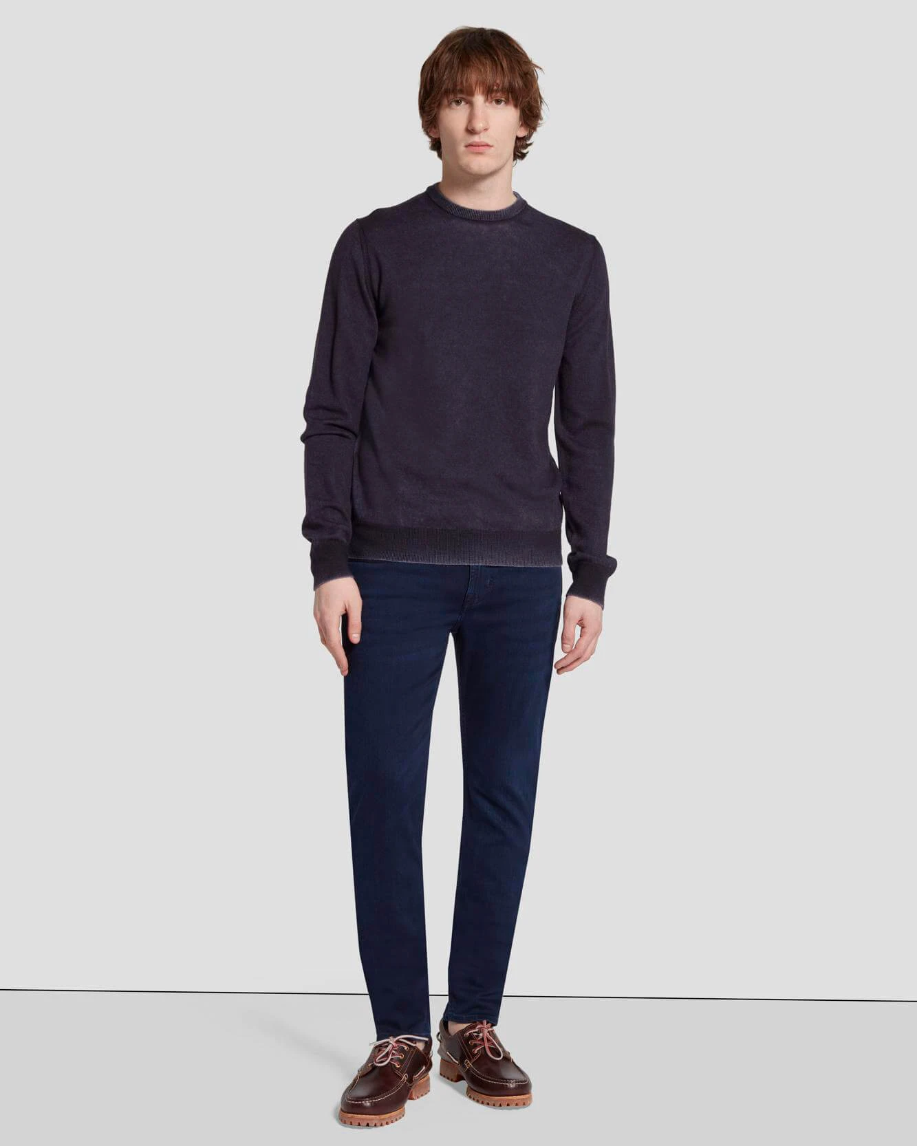 7 For All Mankind Luxe Performance Slimmy Tapered In Clear 3 7 For All Mankind Luxe Performance Slimmy Tapered In Clear