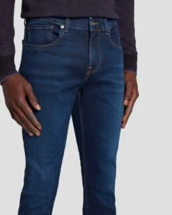 7 For All Mankind EarthKind Stretch Tek Slimmy Tapered In Enigma 11 7 For All Mankind EarthKind Stretch Tek Slimmy Tapered In Enigma -Sleek Fit Style 7T042U58 ENA 5