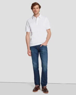 7 For All Mankind Airweft The Straight In Monterey -Sleek Fit Style 7T12183L MTR 6