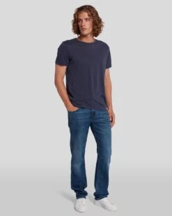 7 For All Mankind Airweft Denim The Straight In Flash -Sleek Fit Style 7T12183 FLH 6