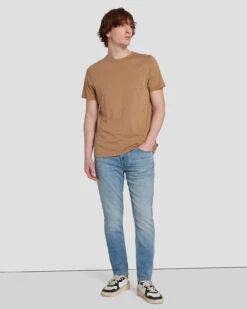 7 For All Mankind Airweft Paxtyn In Santa Cruz -Sleek Fit Style 7T18583L SAC 6