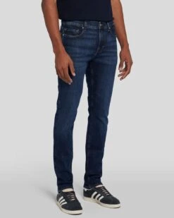 7 For All Mankind EarthKind Stretch Tek Paxtyn In Timeless -Sleek Fit Style 7T185C42 TMS 02