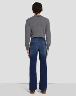 7 For All Mankind Austyn Squiggle In Dark Lago 11 7 For All Mankind Austyn Squiggle In Dark Lago -Sleek Fit Style 7T501B10 DKL 4