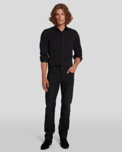 7 For All Mankind Airweft Denim The Straight In Code 66 -Sleek Fit Style 7T511030 C66 6