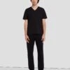 7 For All Mankind Left Hand Slimmy In True Black -Sleek Fit Style 7T511095 TBK 1