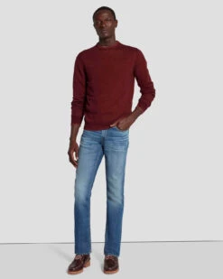 7 For All Mankind Airweft Slimmy In Alameda -Sleek Fit Style 7T51183L AMD 6