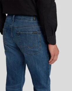 7 For All Mankind Airweft Denim Slimmy In Flash -Sleek Fit Style 7T51183L FLH 5