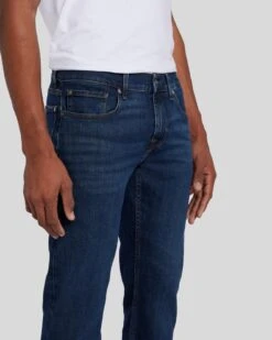 7 For All Mankind EarthKind Stretch Tek Slimmy In Timeless -Sleek Fit Style 7T511C42 TMS 03