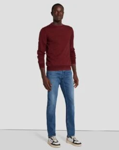 7 For All Mankind EarthKind Stretch Tek Slimmy In Maze