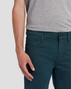 7 For All Mankind Luxe Performance Plus Slimmy In Hunter Green -Sleek Fit Style 7T511V60 HUG 3