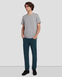 7 For All Mankind Luxe Performance Plus Slimmy In Hunter Green -Sleek Fit Style 7T511V60 HUG 6