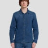 7 For All Mankind Left Hand Denim Shirt In Evasion