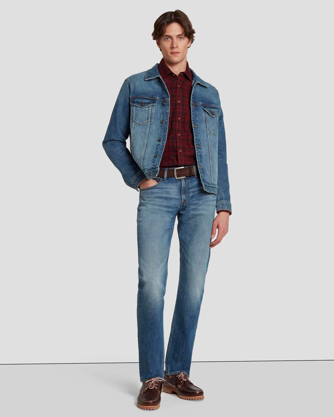 7 For All Mankind Perfect Trucker Jacket In Ramble 5 7 For All Mankind Perfect Trucker Jacket In Ramble - Image 3