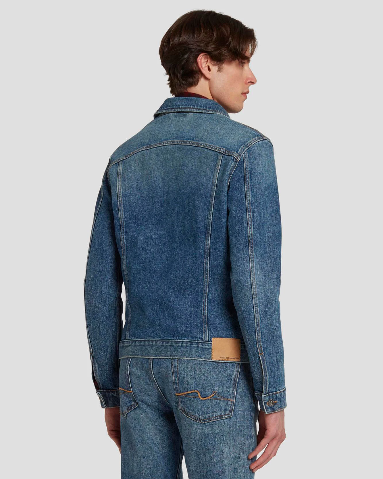 7 For All Mankind Perfect Trucker Jacket In Ramble 6 7 For All Mankind Perfect Trucker Jacket In Ramble - Image 4
