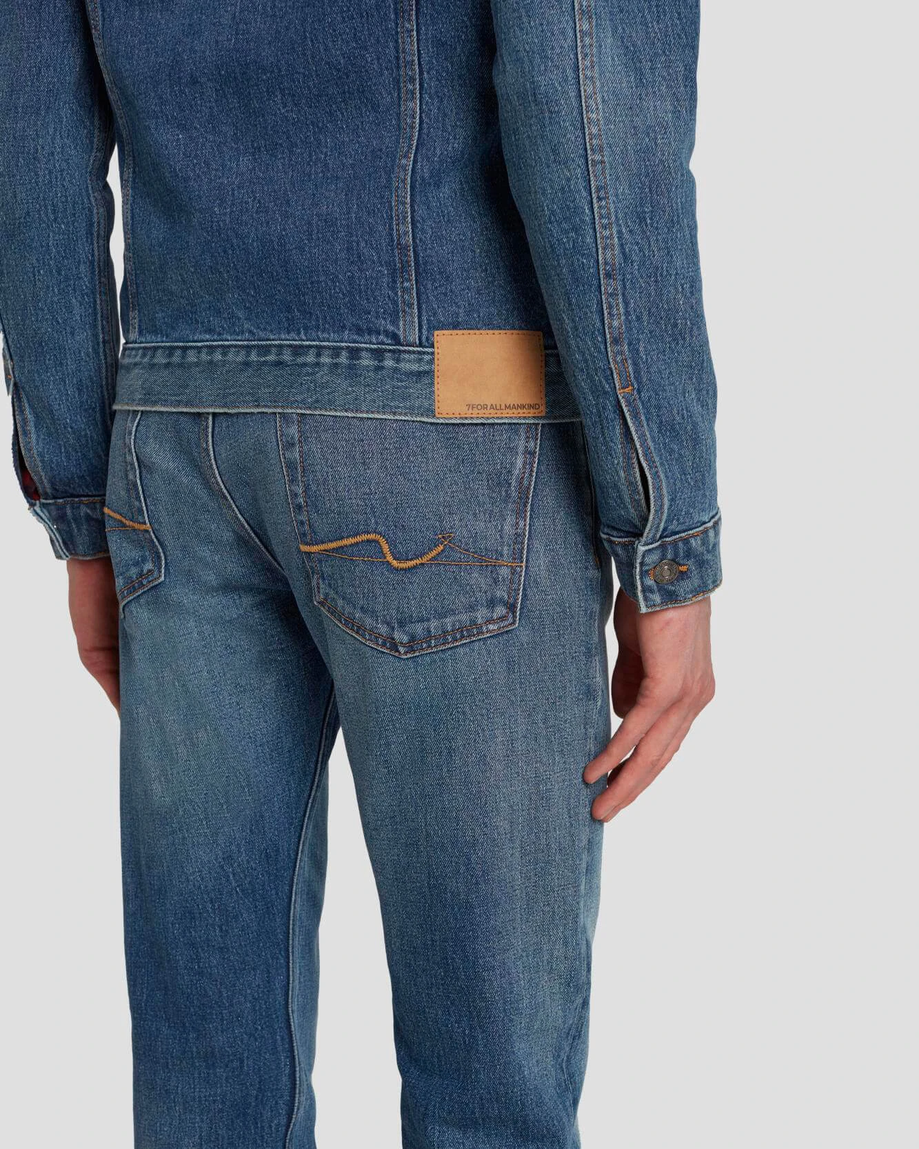 7 For All Mankind Perfect Trucker Jacket In Ramble 7 7 For All Mankind Perfect Trucker Jacket In Ramble - Image 5