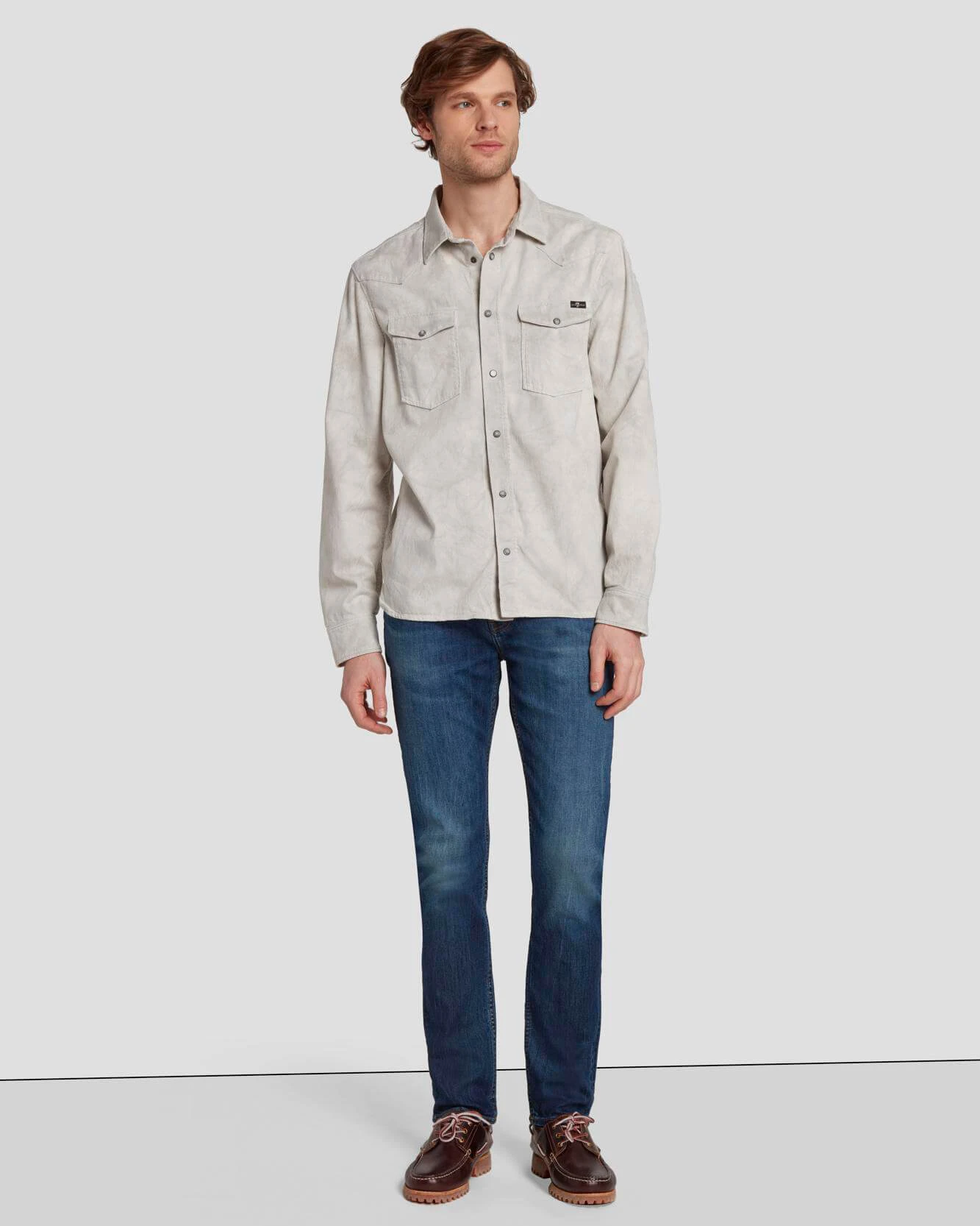 7 For All Mankind Western Shirt In Stay Afloat 8 7 For All Mankind Western Shirt In Stay Afloat - Image 6