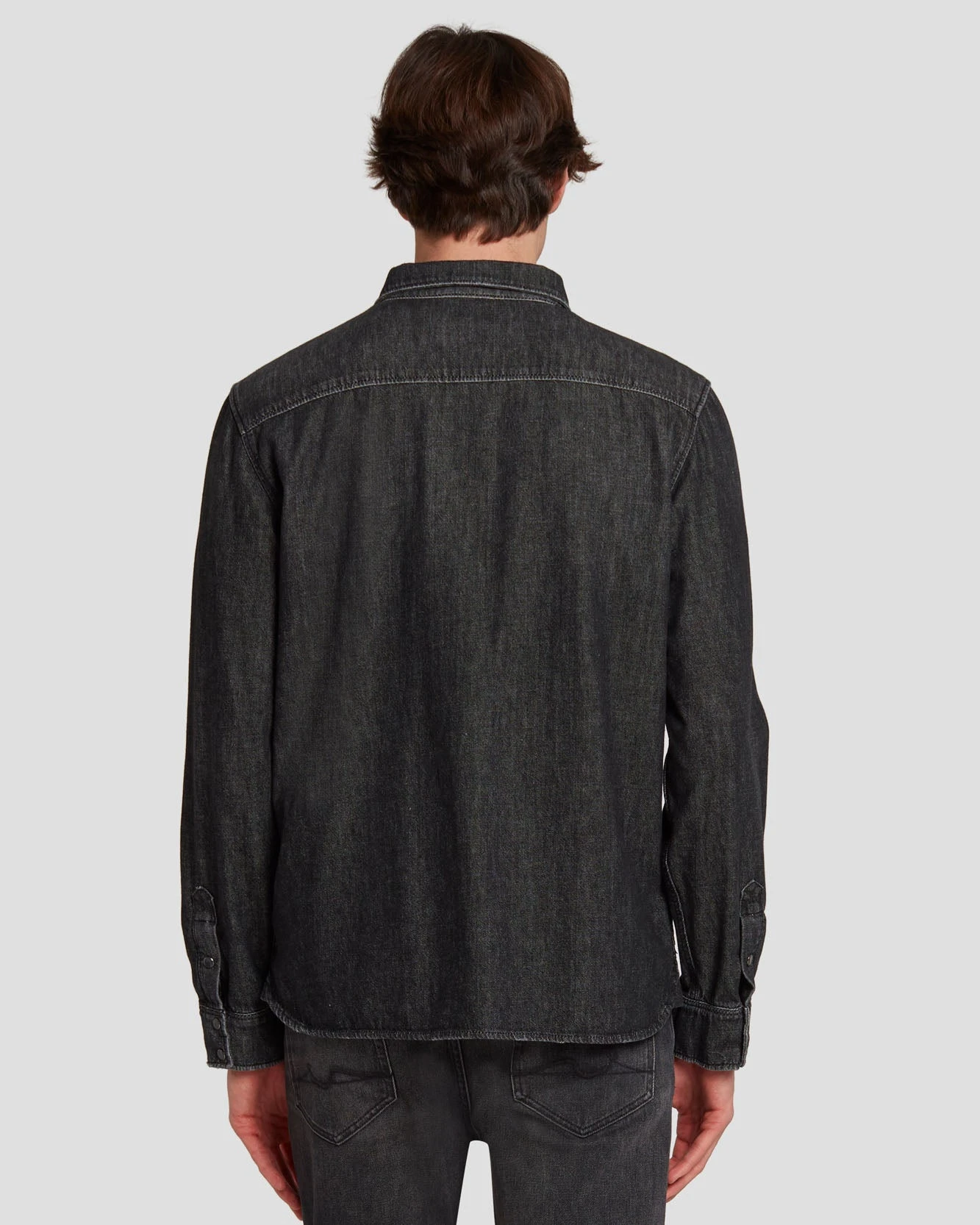 7 For All Mankind Western Denim Shirt In Shake Out 8 7 For All Mankind Western Denim Shirt In Shake Out - Image 6