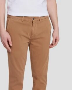 7 For All Mankind Luxe Performance Slimmy Tapered Chino In River Bed -Sleek Fit Style 7TSU9T49 RVB 3
