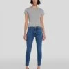 7 For All Mankind High Waist Ankle Skinny In Meisa -Sleek Fit Style 7U001005 MEI 01